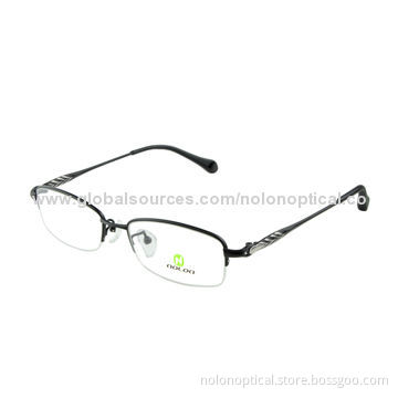 2014 hot sale titanium women eye glass frames, logo can be printed